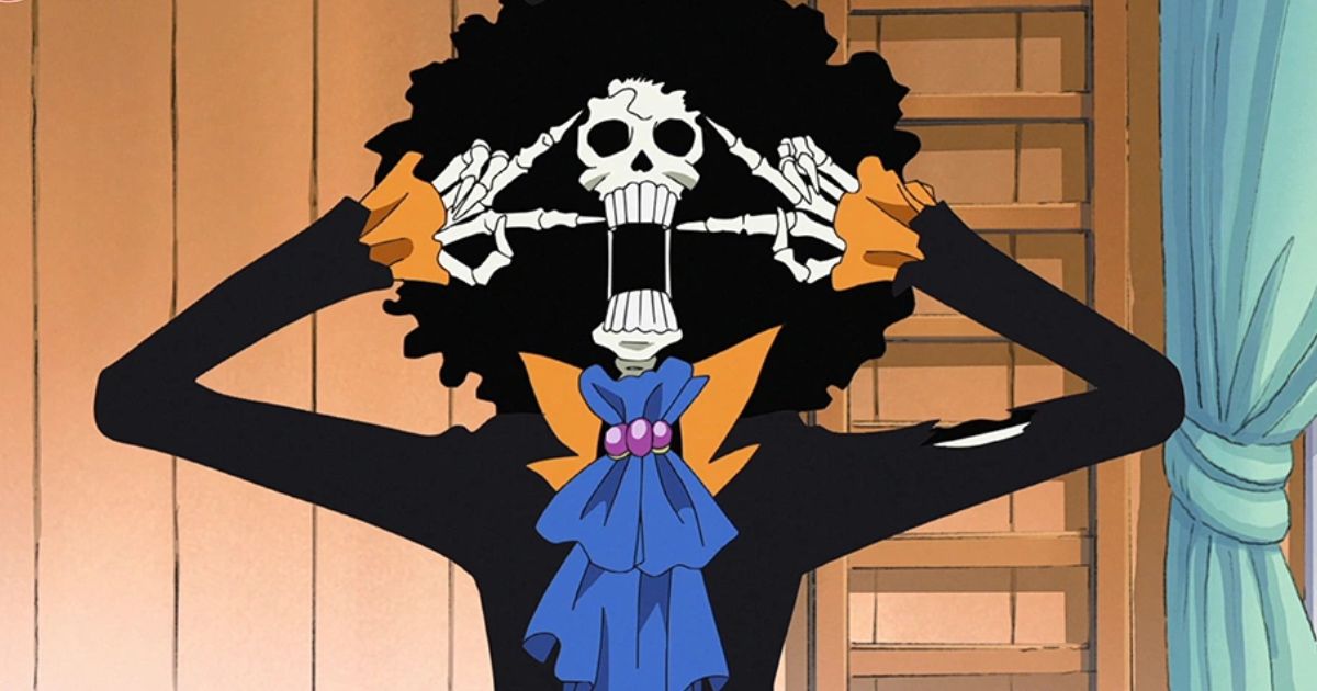 Brook One Piece có tính cách hài hước và lạc quan
