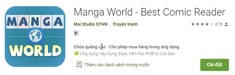 app-doc-truyen-tranh-dam-my-manga-world App đọc truyện tranh đam mỹ Manga World