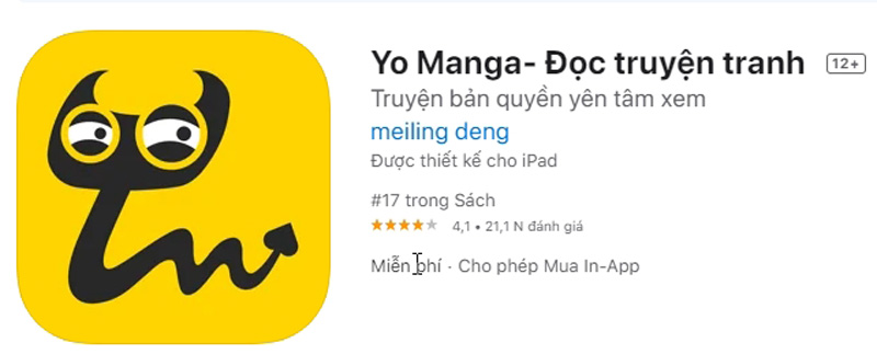 app-doc-truyen-tranh-dam-my-yo-manga App đọc truyện tranh đam mỹ Yo Manga