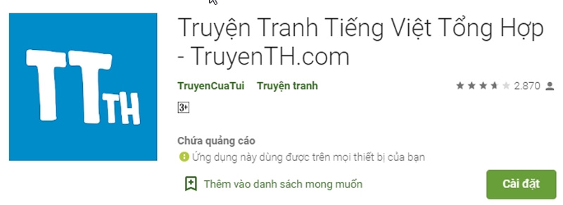 app-webcomic-ung-dung-doc-truyen-tranh-pho-bien Tải app TruyenTH để đọc đam mỹ