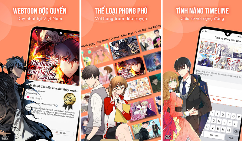 doc-truyen-da-dang-the-loai-tren-google-play-sach App đọc truyện tranh đam mỹ Manga Toon
