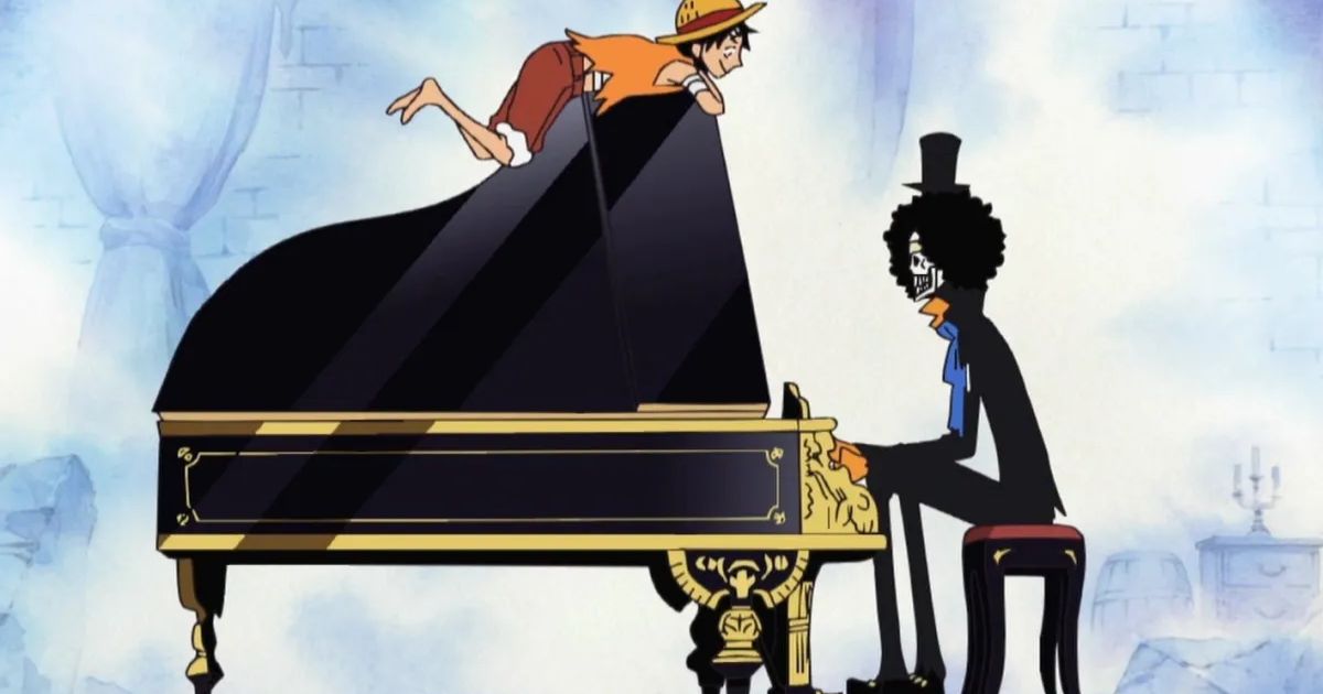 Brook cùng những thành viên trong băng Mũ Rơm